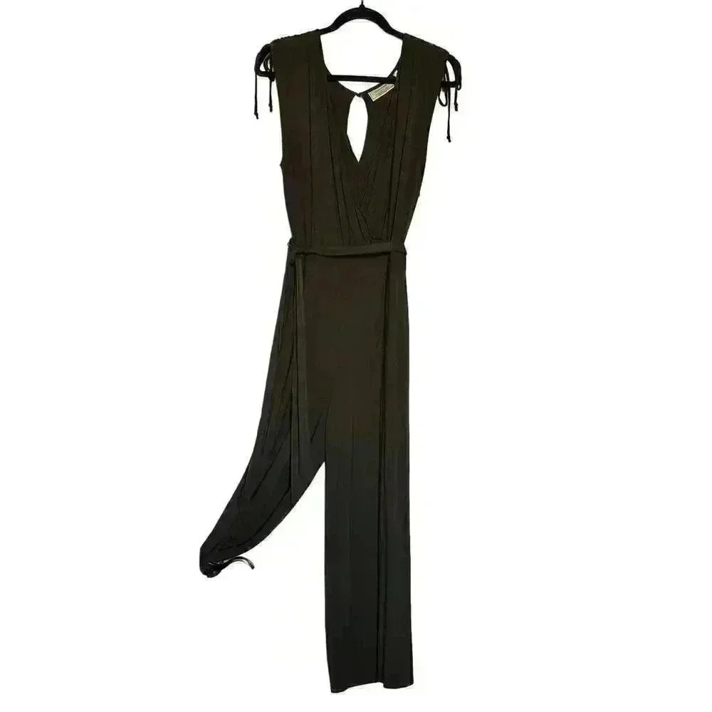 Anthropologie Moulinette Soeurs Alisande Jumpsuit in Moss Green Size SMALL - Picture 5 of 9
